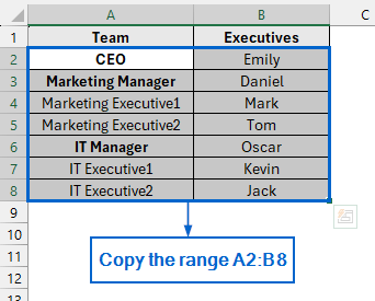 Create Hierarchy Automatically Using SmartArt