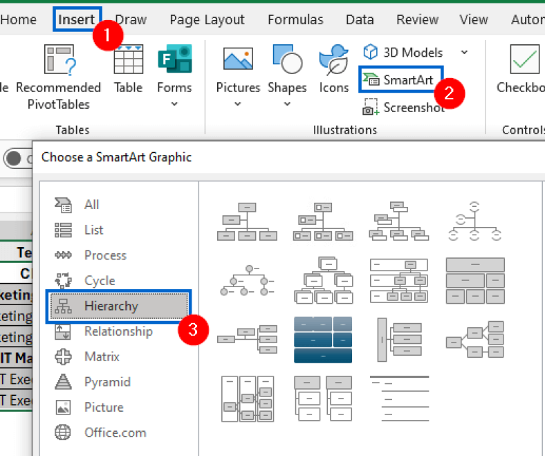 How to Create a Hierarchy in Excel (2 Suitable Ways) - Excel Insider