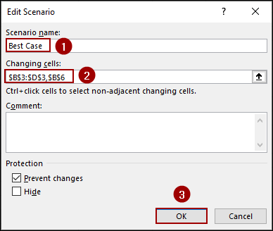 Using Scenario Manager for What-if Analysis in Excel