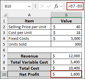 Applying Goal Seek for What-if Analysis