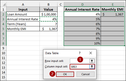 Using Data Tables for What-if Analysis in Excel