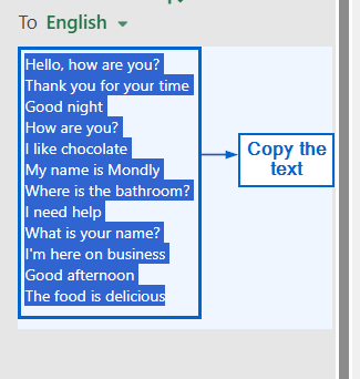 Translate Portuguese to English Using Excel’s Review Tab