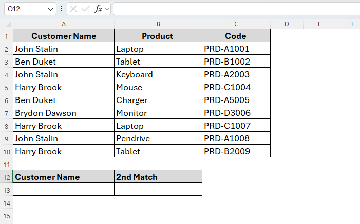 Vlookup Second Match Using a Helper Column