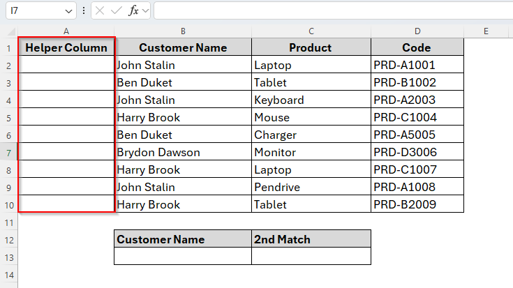 Vlookup Second Match Using a Helper Column