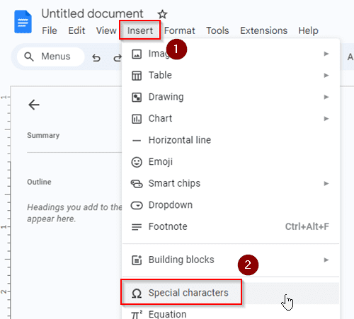How to Insert Special Characters in Google Sheets