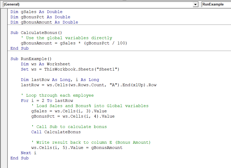 Using Global or Module-Level Variables
