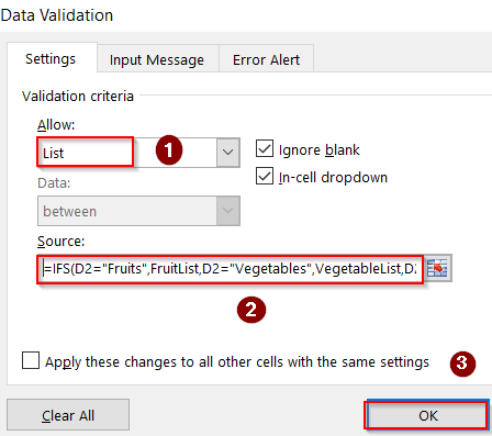 Build a Multi-Condition Drop-Down List Using the IF Family of Functions