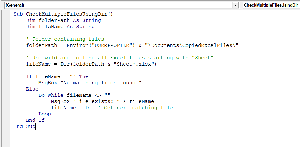 Check If Multiple Files Exist Using the DIR Command with Wildcards
