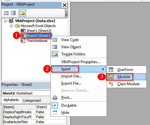 VBA Code to Make a Pie Chart With One Column of Data in Excel