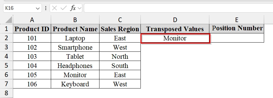 Using XMATCH Function in Excel with Dynamic Arrays