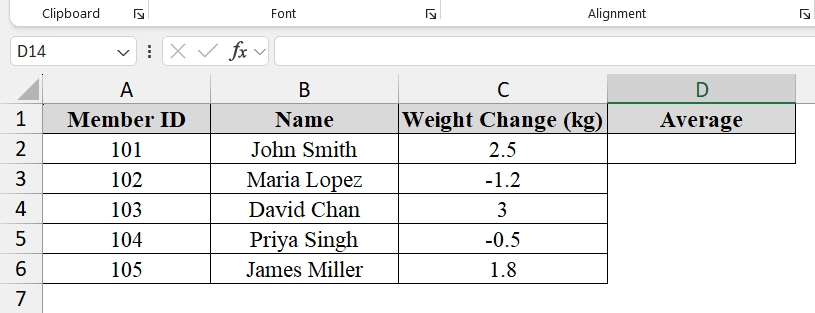 Calculating the Average of the Positive Numbers Using an Array Formula