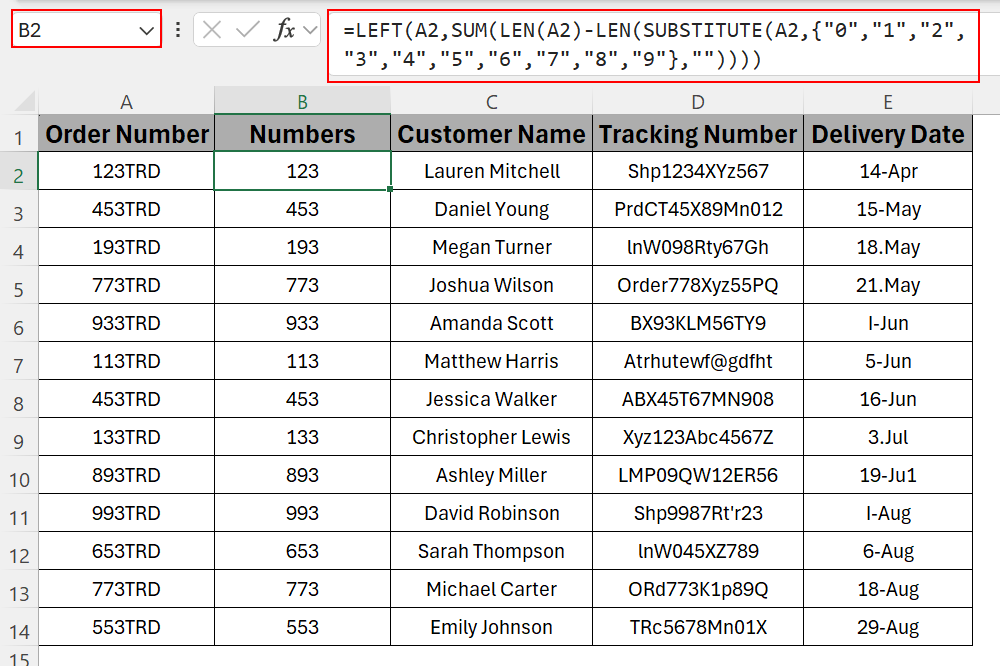 Combining Functions to Extract Numbers from the Beginning