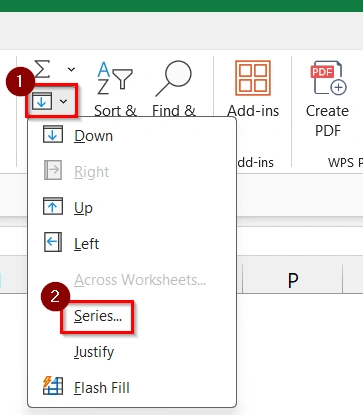 Create a Range of Numbers in Excel Using the Fill Series Option