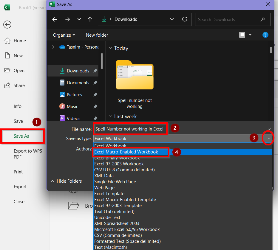 Make Sure the Workbook is Macro-Enabled