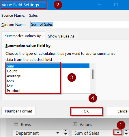Summarize Rows by Cell Value Using a Pivot Table