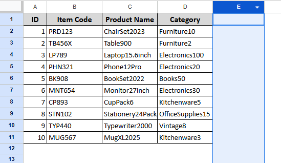 Using the Context Menu Options to Hide Unused Cells