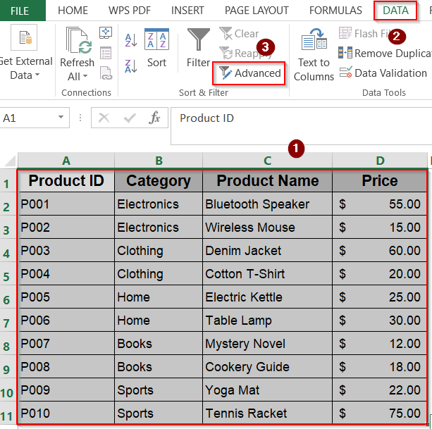 Filter Matching Rows from Another Sheet with Advanced Filter