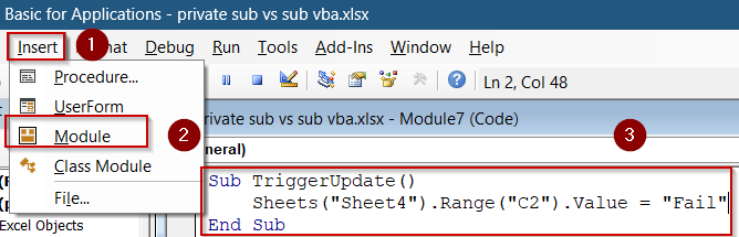 Trigger an Event-Driven Private Sub Using a Public Wrapper