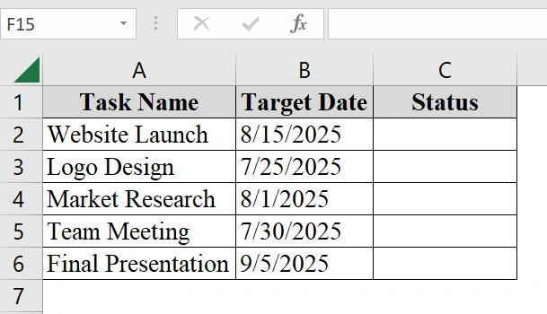 Combining the IF and TODAY Functions to Determine If a Date is Greater Than Today’s Date