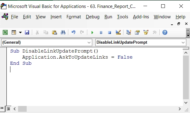 Applying VBA to Disable the Warning Prompt In Excel