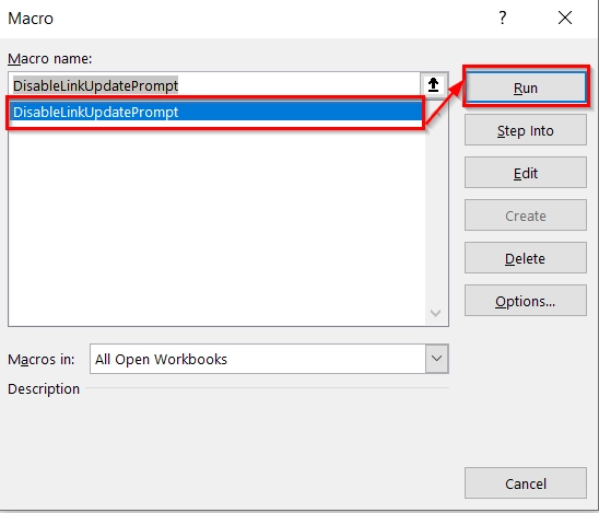 Applying VBA to Disable the Warning Prompt In Excel