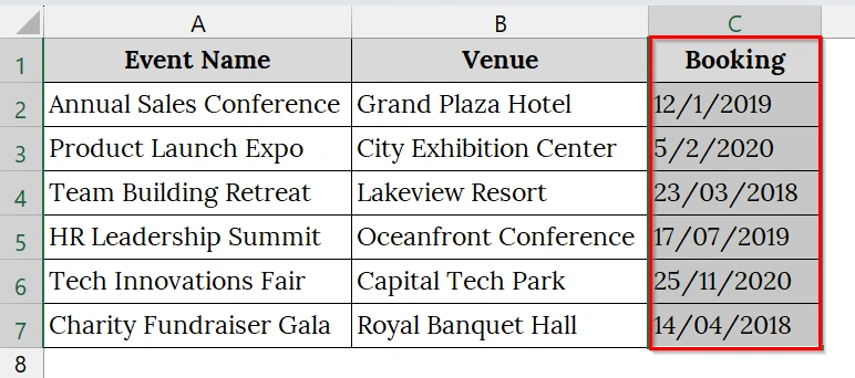 Extracting the Year along with Month & Date Using Text to Columns Features