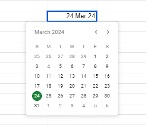Examples of All Number Formats in Google Sheets