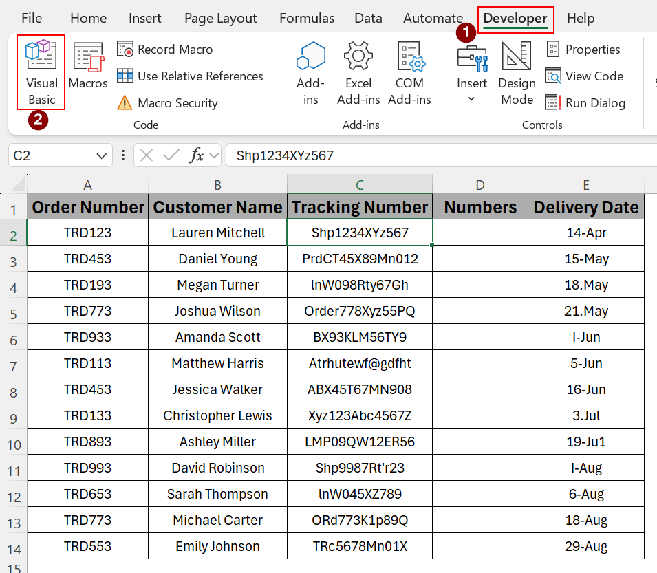 Using Excel VBA to Extract Numbers
