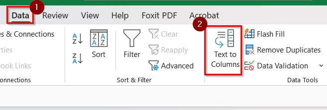 Extracting the Year along with Month & Date Using Text to Columns Features
