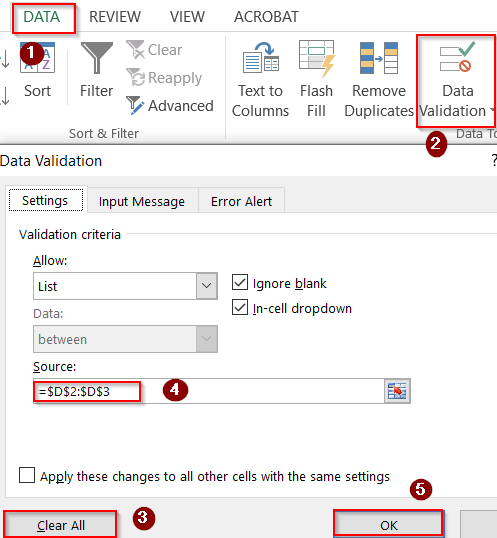 Clearing Old or Conflicting Data Validation Rules