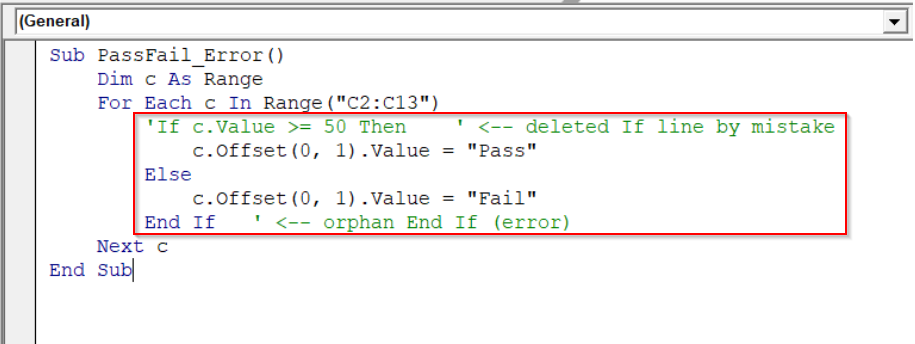 Remove End If When Deleting an If Statement
