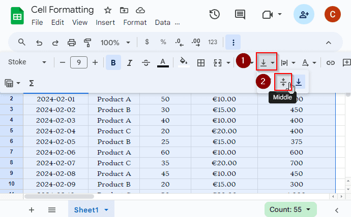 How to Format Cells in Google Sheets
