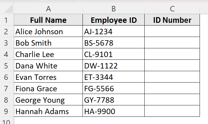 Use RIGHT Function to Find from Right Side of String