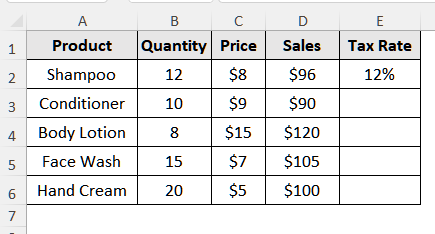 Keep a Cell Fixed in Excel Using Absolute Cell Reference