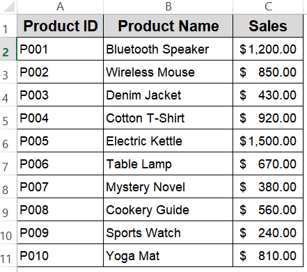 Make Use of the VLOOKUP Function for Retrieving Related Values from Drop-Down Selections
