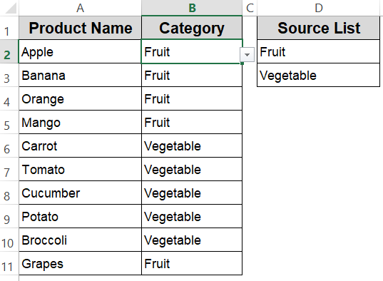 Resolving Drop-Down List Not Appearing in the Cell