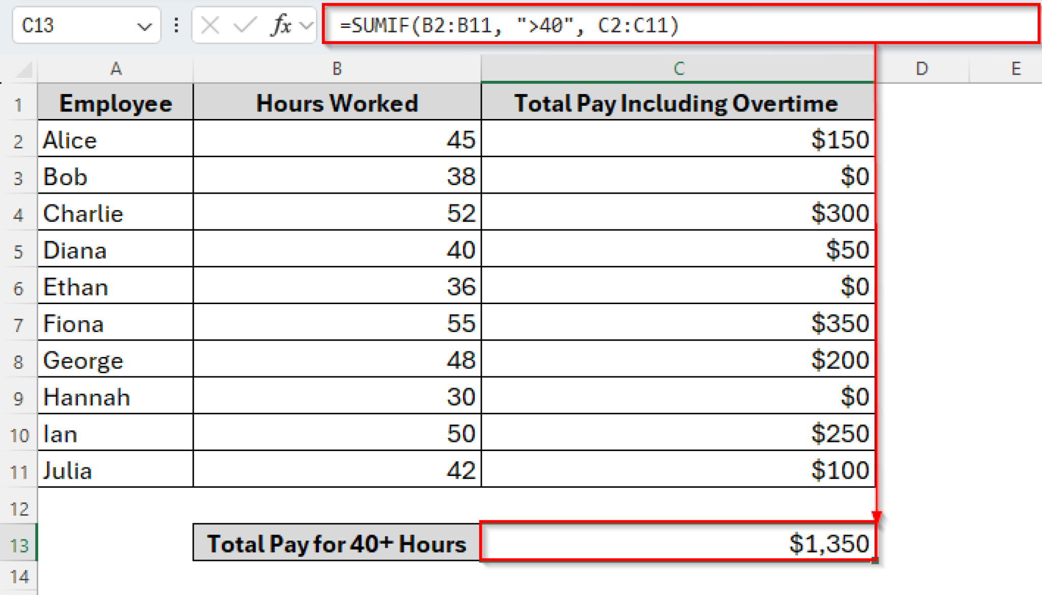 Excel SUMIF Function to Sum Values Greater Than 0 - Excel Insider