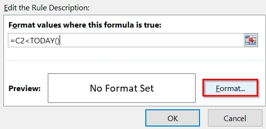 Highlight Cells If Date is Greater Than Another Date Using Conditional Formatting
