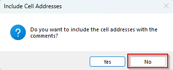 Custom VBA Macro to Extract All Comments from a Worksheet