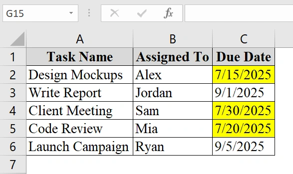 Highlight Cells If Date is Greater Than Another Date Using Conditional Formatting