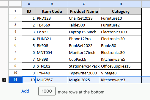 Hiding Rows or Columns as a Group