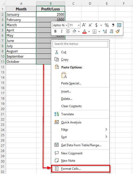 Apply Custom Number Format with Multiple Conditions