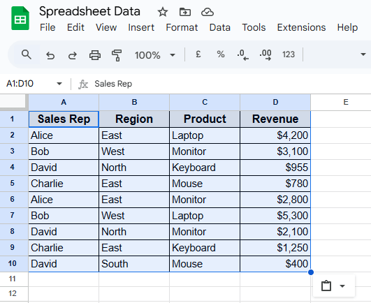 Steps to Sync Data From Excel to Google Sheets