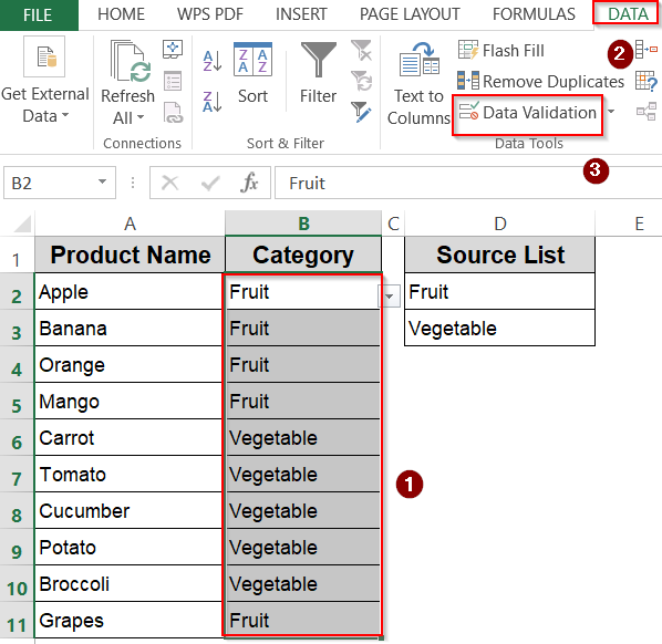 Resolving Drop-Down List Not Appearing in the Cell