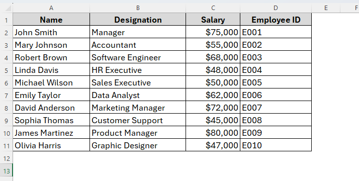 Using VLOOKUP with CHOOSE Function for a Single Criterion