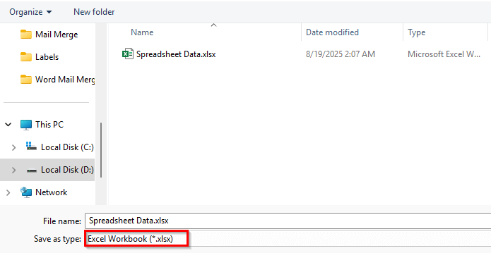 Excel File Format Not Supported