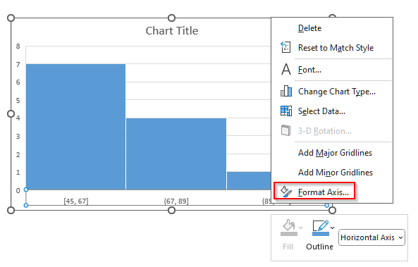 Plot a Histogram in Excel with the Built-in Histogram Chart
