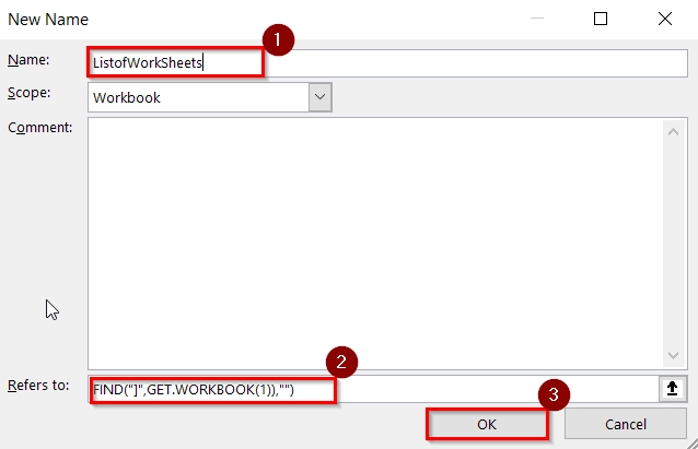 Using Name Manager & INDEX Function to Link Sheets to a Master Sheets in Excel