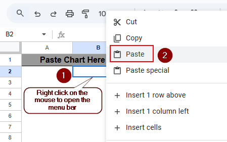 Copy a Chart from One Sheet to Another Sheet
