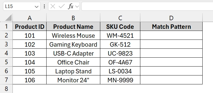 Applying RegExpMatch (Custom VBA) Function to Match a Pattern with ReGeX in Excel
